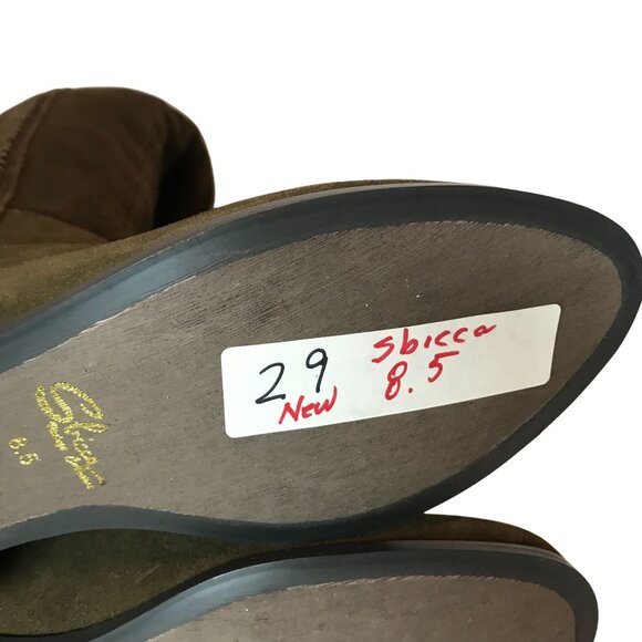 SBICCA GUSTO NASTY GAL Over The Knee Brown Suede Boot Women 8.5 NEW - Picture 10 of 10